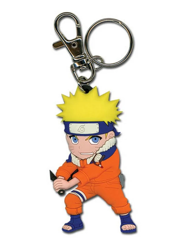 SD Naruto Holding Weapon Keychain by Great Eastern Entertainment