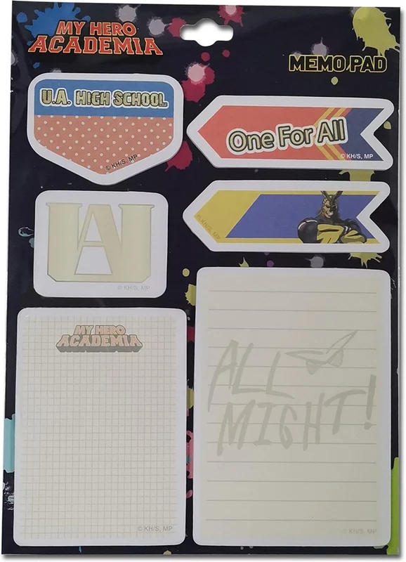 All Might School Memo Pad Set by Great Eastern Entertainment